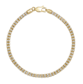Ice Chain Bracelet 10K Yellow White Gold