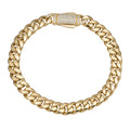 7.5mm Miami Cuban Link Bracelet 14K Yellow Gold