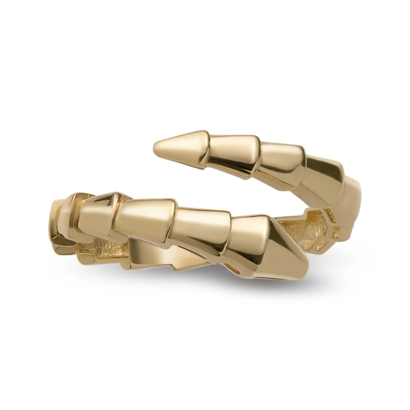 Serpent Snake Ring 14K Yellow Gold